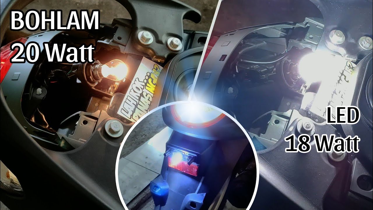 UPGRADE Lampu Rem ke LED - Terang tanpa Silau dengan Watt Kecil - YouTube