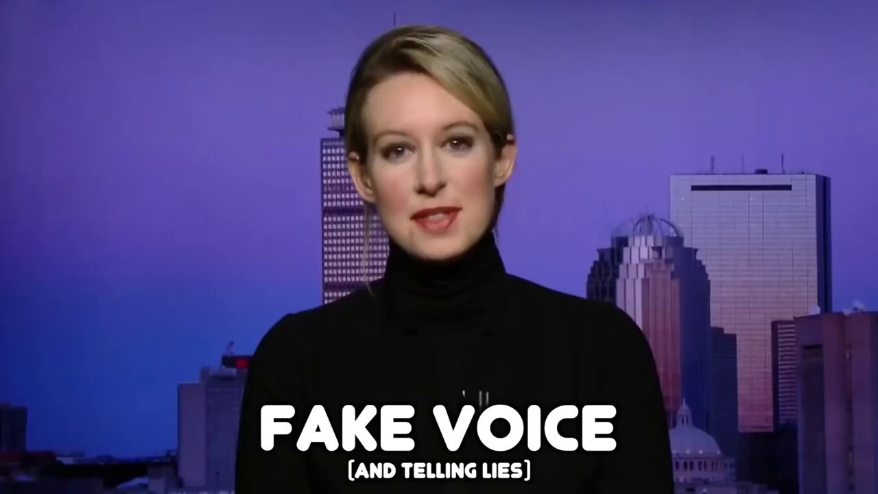 Elizabeth Holmes Accidentally Uses Real Voice !!
