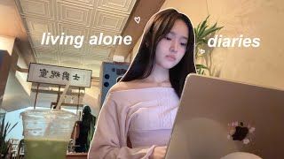 LIVING ALONE DIARIES🍵: intense workouts, cooking, night out, spa day with mom & sis, cute cafes