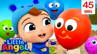 Baby John Befriends a Balloon - Learn Emotions | Little Angel and Cocomelon Nursery Rhymes