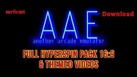 AAE  Full Hyperspin Pack + Themed Videos 16:9 Showcase