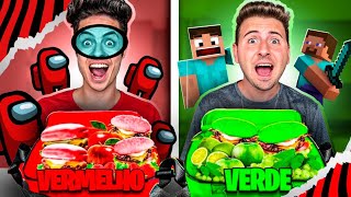 LANCHEIRA DOS VÍDEO GAMES! (AMONG US, MINECRAFT E ROBLOX) screenshot 2