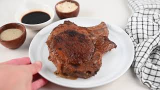 PORK CHOPS WITH BALSAMIC GLAZE