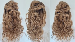 Volumous Bridal Hairstyle Half Up Half Down, Prom Hairstyle, Bridesmaid Hairstyle