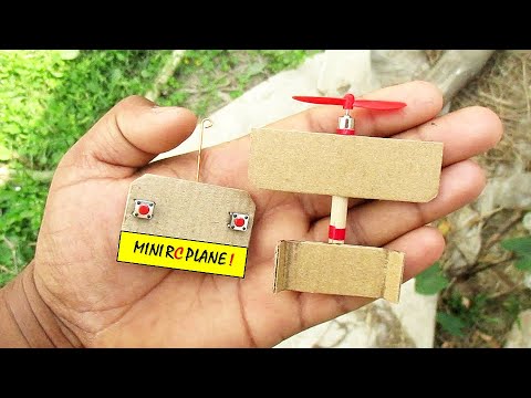 How To Make Mini Rc Cardboard Plane At Home   Amazing Diy Toy Plane