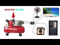 I make an air compressor into a 10,000w generator