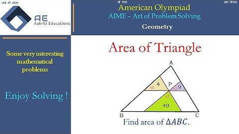 AIME 1984 | Geometry | American Math Olympiad | AAKRITI EDUCATIONS