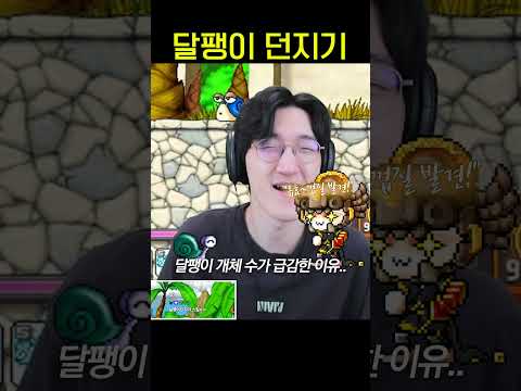메이플 <strong>달팽이</strong> 던지기의 탄생 비밀 #shorts