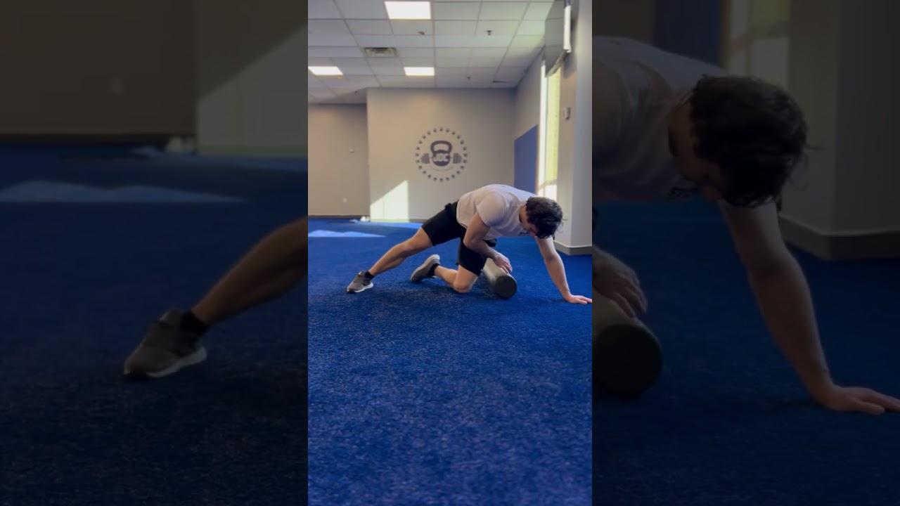 TFL Muscle Foam Roller Stretch