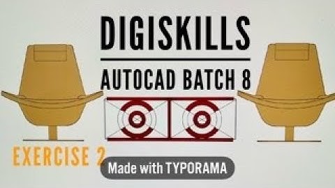 Digiskills Autocad Furniture exercise 2 batch 8 2020