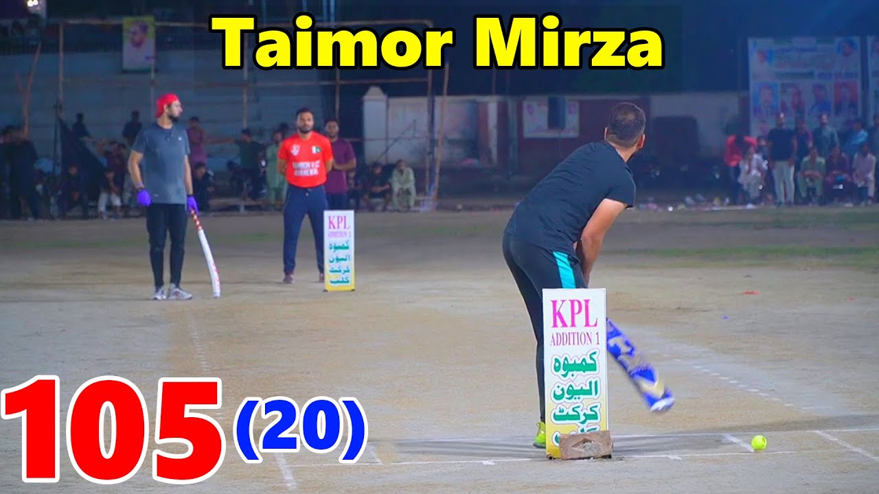 BIG MATCH NEED 105 RUNS IN 30 BALLS | TAMOUR MIRZA BATTING TAMOUR MIRZA ...