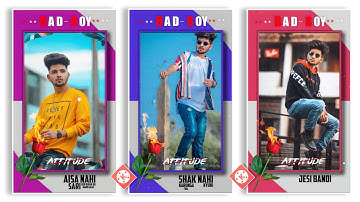 How to Make New Trending Attitude Bad Boy & Lyrical Whatsapp Status Video Editing in Kinemaster