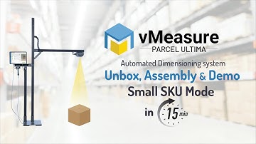 vMeasure Parcel Ultima Gold - Small SKU Mode without weighing scale | Automatic Dimensioning Machine