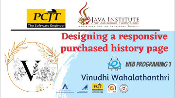 Web Project Task 35  | 1st Year | Java Institute | Vinudhi Wahalathanthri