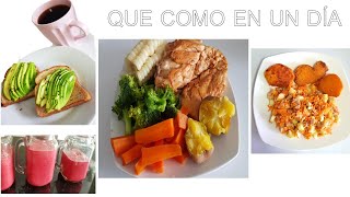 QUE COMO EN UN DÍA SALUDABLE