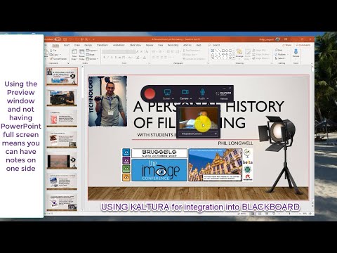 Recording a PowerPoint Presentation Using Kaltura