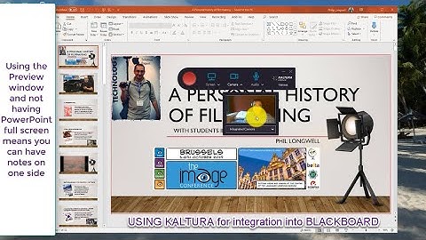 Recording a PowerPoint Presentation Using Kaltura