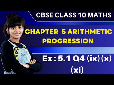 Ex 5.1 q4 (ix) (x) (xi) Chapter 5 Arithmetic progression class 10 math ...