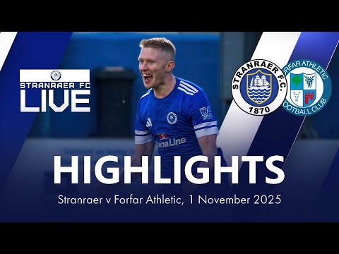 Stranraer Forfar Goals And Highlights