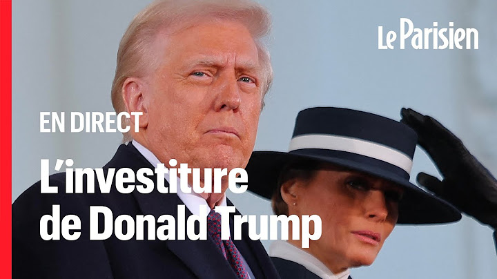 🔴 EN DIRECT - Suivez l'investiture de Donald Trump