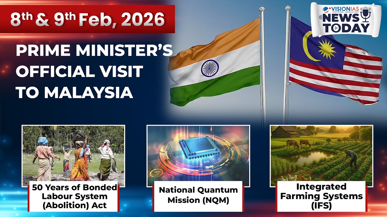 News Today | Daily Current Affairs | 8th & 9th February, 2026