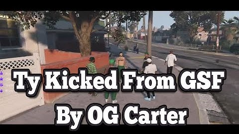 Ty Kicked From GSF By OG Carter | No-Pixel 3.1