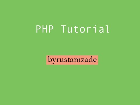 PHP Ders Azerbaycanca - Ders2