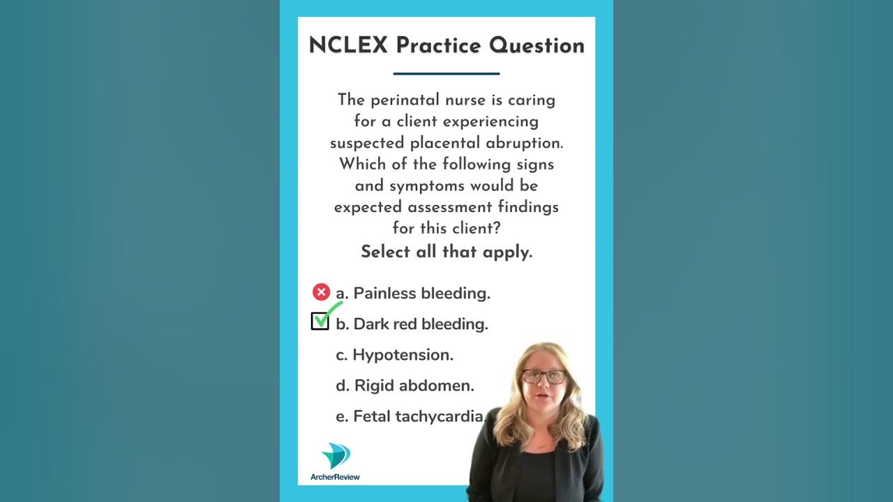 Nclex practice question labor delivery youtube