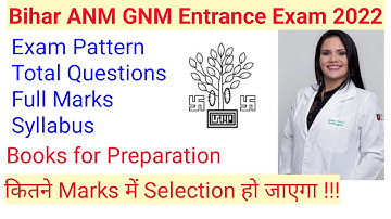 Bihar GNM Entrance Exam Syllabus 2022 || Bihar anm entrance exam syllabus 2022 || Bihar PM Syllabus