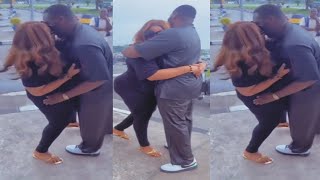 Nkechi Blessing & her lover pack on the PDA as they reunite after two months of being apart (video)