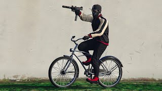 Drive-By On a Bicycle - GTA 5 Online Trolling