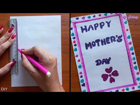 How to make easy and beautiful mother's day card, Mother's day card ideas
