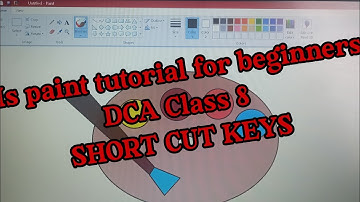 Ms paint tutorial/Ms paint SHORT CUT KEYS/Akshaya Sabu