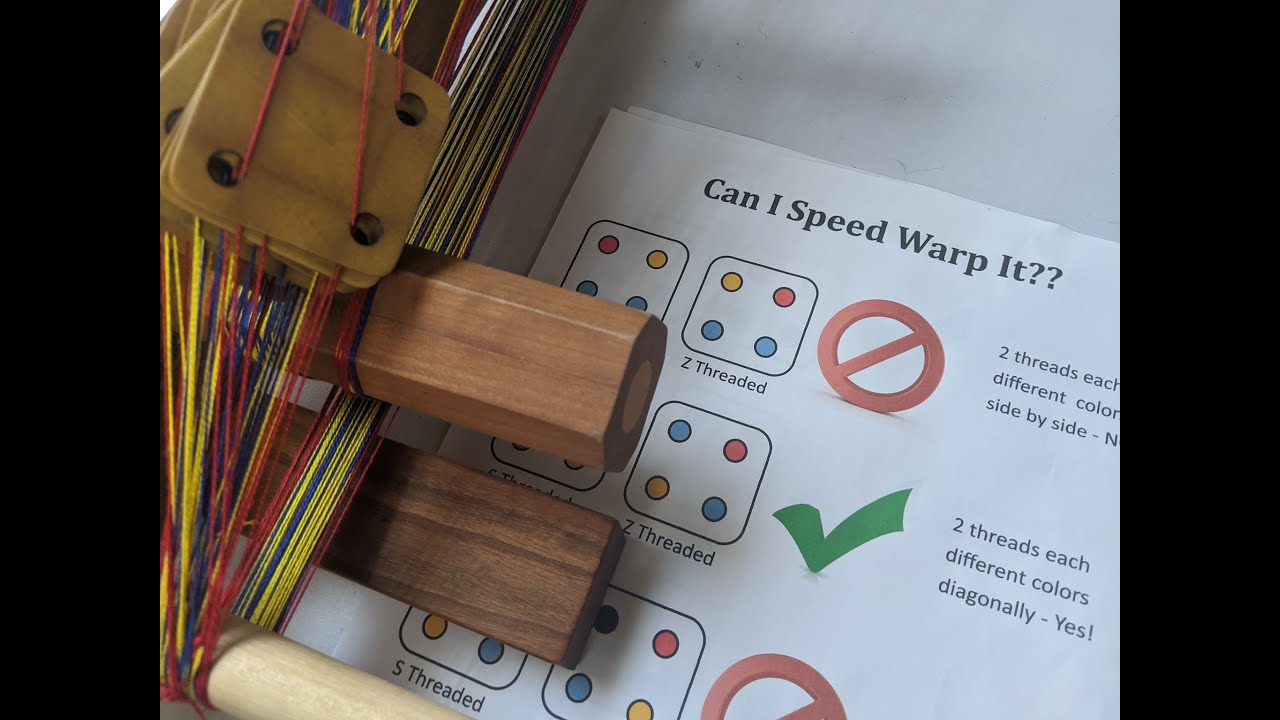 Speed Warping an Inkle Loom for Tablet Weaving