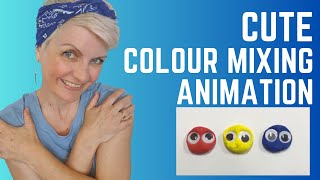 Colour mixing claymation