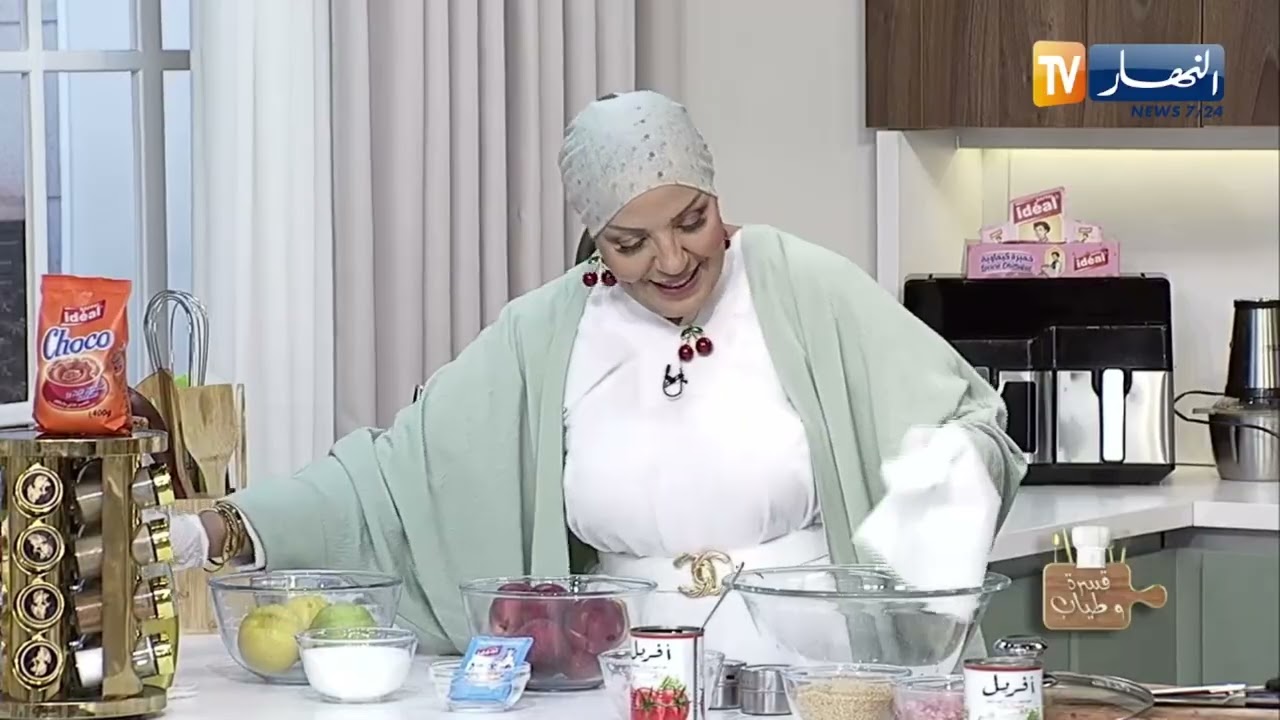 وصفات الشاف وسيلة /  دولمة السلق 🥬🥬 وعصير النكتارين المنعش