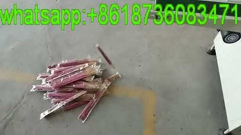 Video of automatic incense stick counting sealing and packing machine