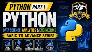 Python Part 1 - Data Science, Analytics & Engineering | Basic to Advance Series | Rise Institute 