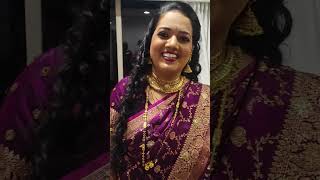 Maharashtrian Wedding Reception look.#makeup #makeuplook #makeupideas #sareedraping  #weddingseason