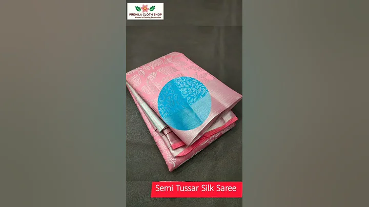 Semi Tussar Silk Saree #women's #shorts #latest #sarees #tussar #semisilk #boutique #trending