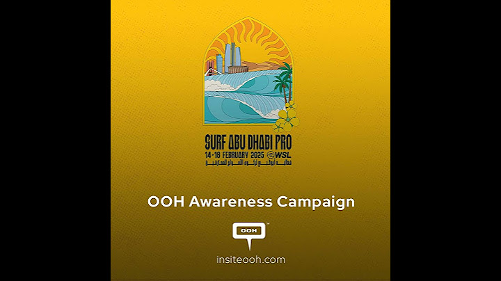 Surf Abu Dhabi Pro Paints Waves on Dubai’s DOOH Screens
