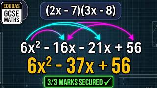 Eduqas GCSE Maths Expanding Double Brackets