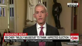 Congressman Trey Gowdy gets hits ear flicked by Duffy on CNN