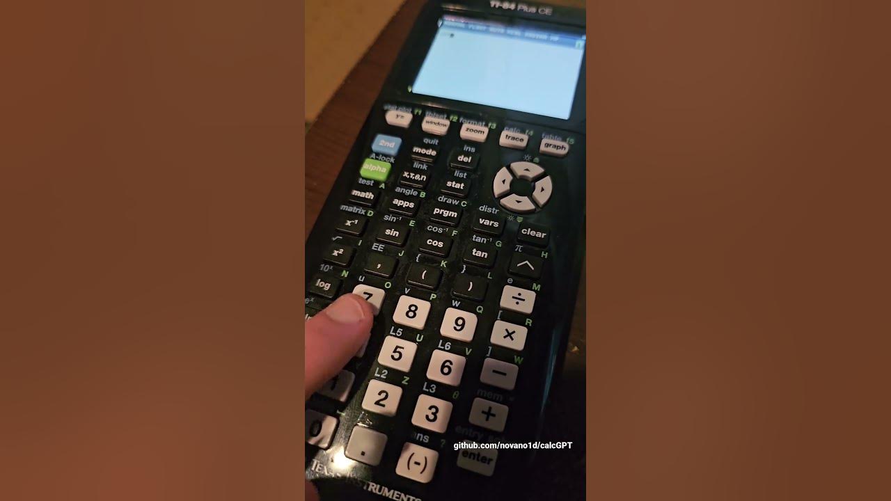 ChatGPT on a calculator YouTube