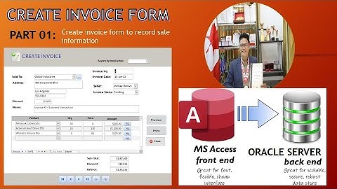 EPISODE 14:  Invoice Form,  Part 01, how to create invoice form
