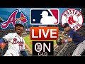 🔴Atlanta Braves Vs Boston Red Sox. Live MLB Baseball. Live Play by Play, 3D presentation. MLB Live