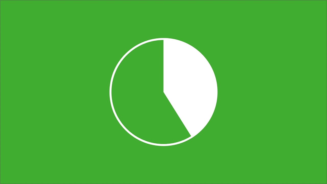 Circular progress green screen