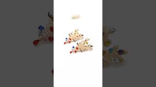 Christmas Reindeer Rhinestone Earrings