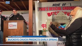 Did Buckeye Chuck see his shadow on Groundhog Day 2025?