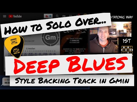 🎸 How to Solo Over Backing Tracks | Deep Blues Ballad Guitar Backing Track Jam in G Minor